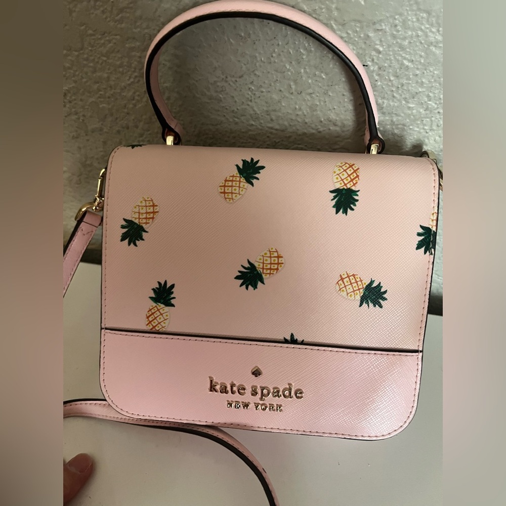 kate spade Pink Pineapple Satchel with Top Handle